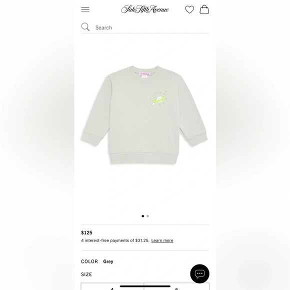 NWOT Kids Worldwide Orbit Crewneck Sweatshirt Size 10 - Picture 2 of 7